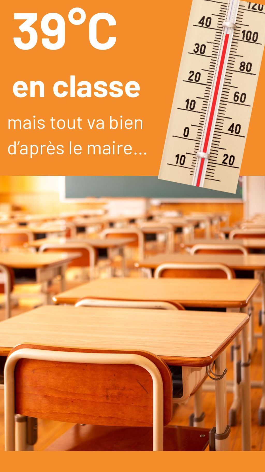 Températures trop élevées dans les&nbsp;classes